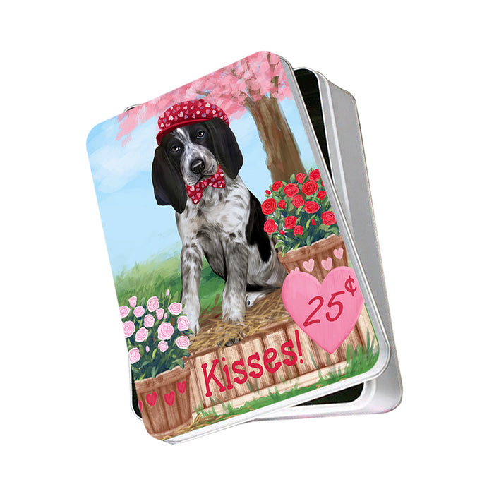 Rosie 25 Cent Kisses Bluetick Coonhound Dog Photo Storage Tin PITN55881