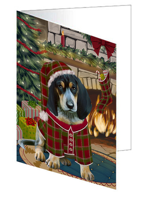 The Stocking was Hung Cockapoo Dog Handmade Artwork Assorted Pets Greeting Cards and Note Cards with Envelopes for All Occasions and Holiday Seasons GCD70364