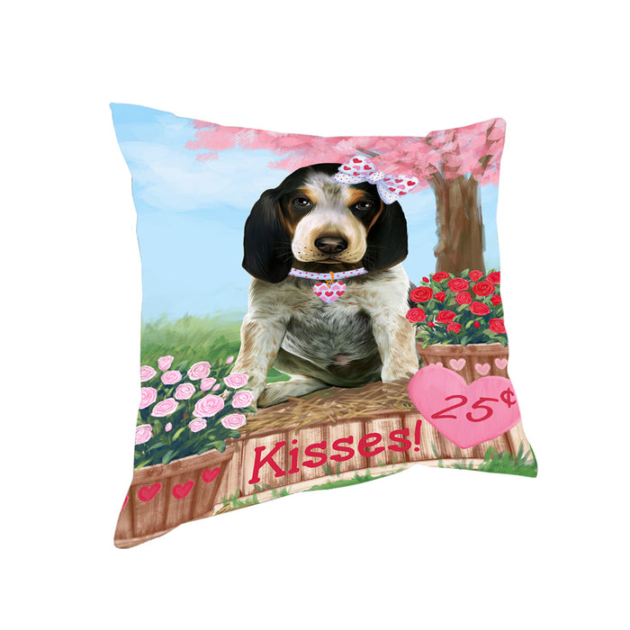 Rosie 25 Cent Kisses Bluetick Coonhound Dog Pillow PIL78048