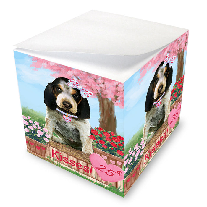Rosie 25 Cent Kisses Bluetick Coonhound Dog Note Cube NOC54011
