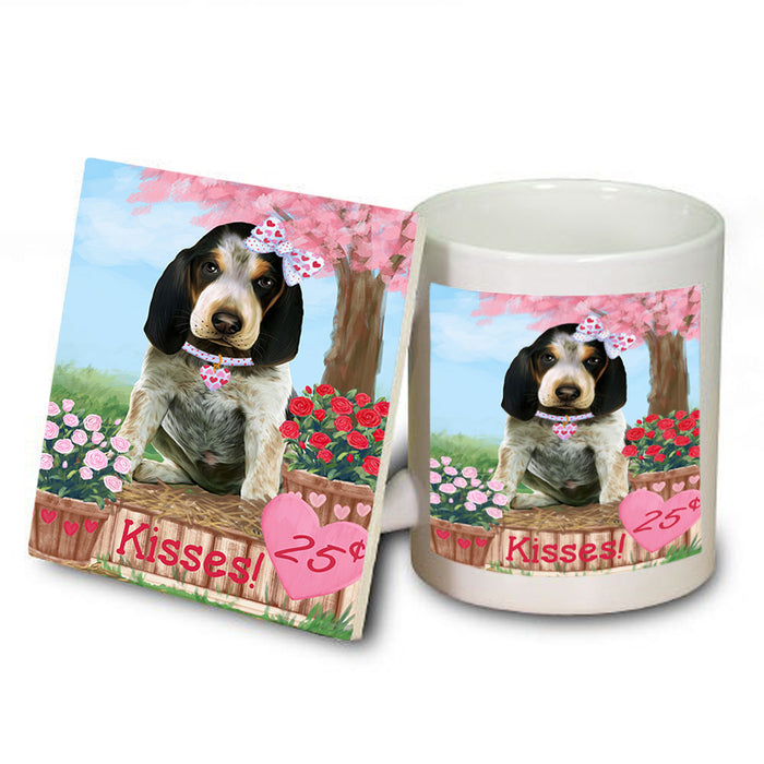 Rosie 25 Cent Kisses Bluetick Coonhound Dog Mug and Coaster Set MUC55931