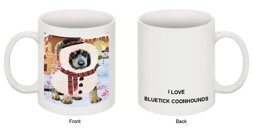 Christmas Gingerbread House Candyfest Bluetick Coonhound Dog Coffee Mug MUG51597