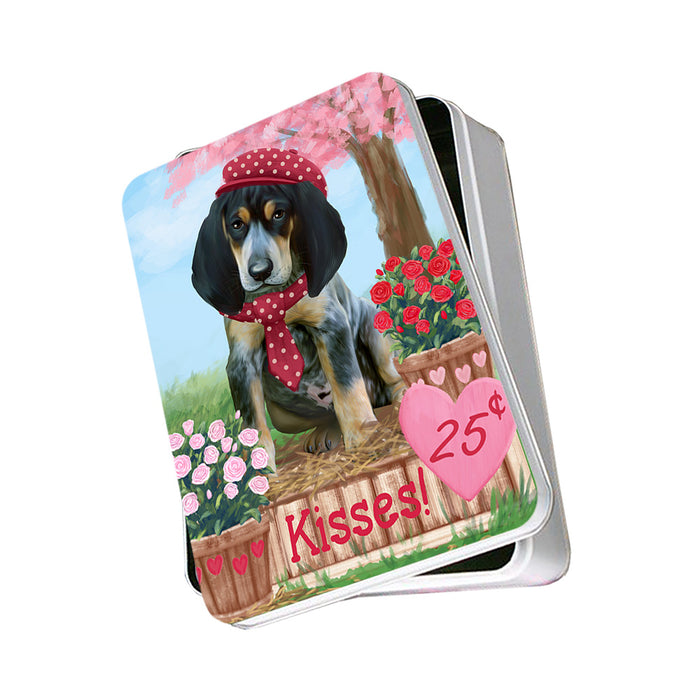 Rosie 25 Cent Kisses Bluetick Coonhound Dog Photo Storage Tin PITN55883