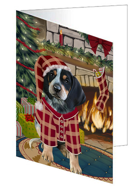 The Stocking was Hung Cockapoo Dog Handmade Artwork Assorted Pets Greeting Cards and Note Cards with Envelopes for All Occasions and Holiday Seasons GCD70358