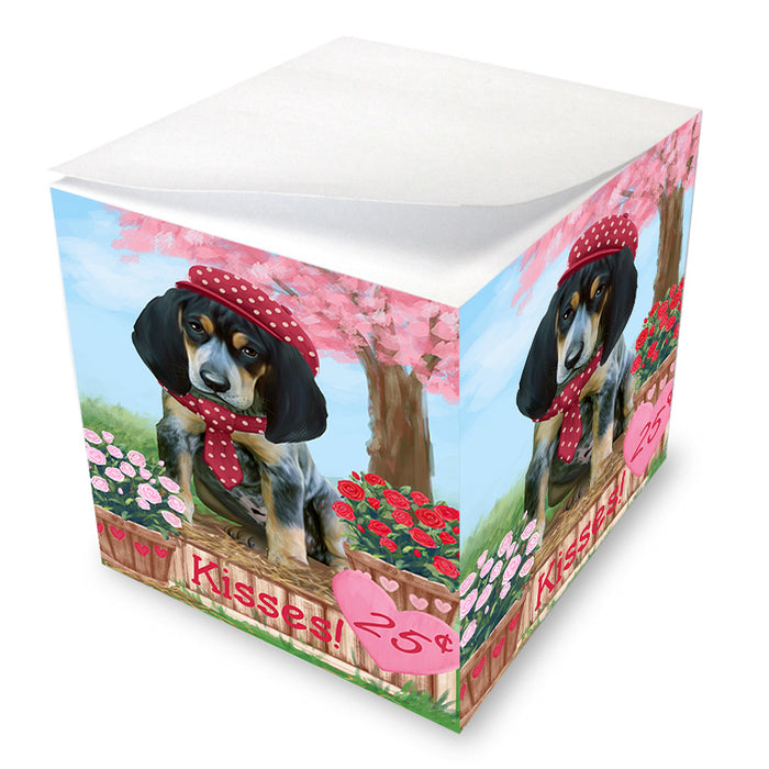 Rosie 25 Cent Kisses Bluetick Coonhound Dog Note Cube NOC54012