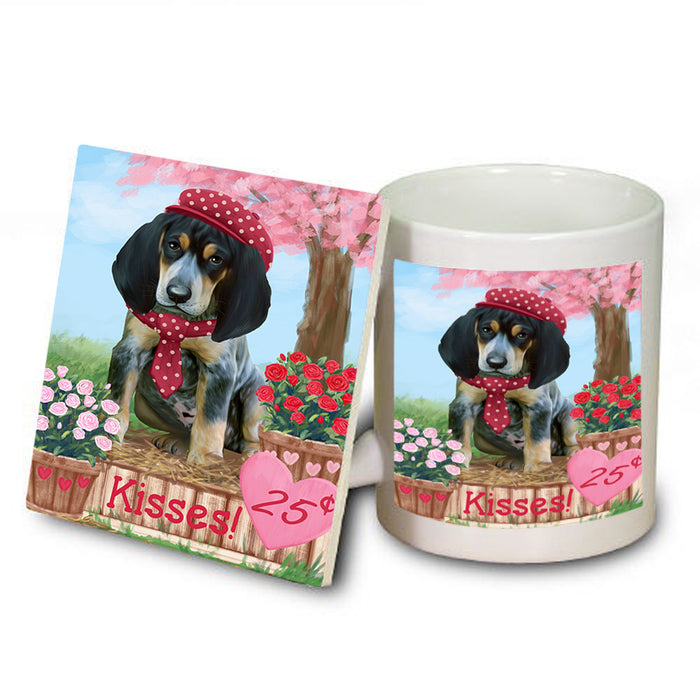 Rosie 25 Cent Kisses Bluetick Coonhound Dog Mug and Coaster Set MUC55932