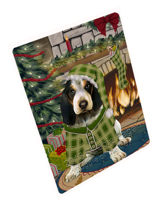 The Stocking was Hung Bluetick Coonhound Dog Magnet MAG70830 (Small 5.5" x 4.25")