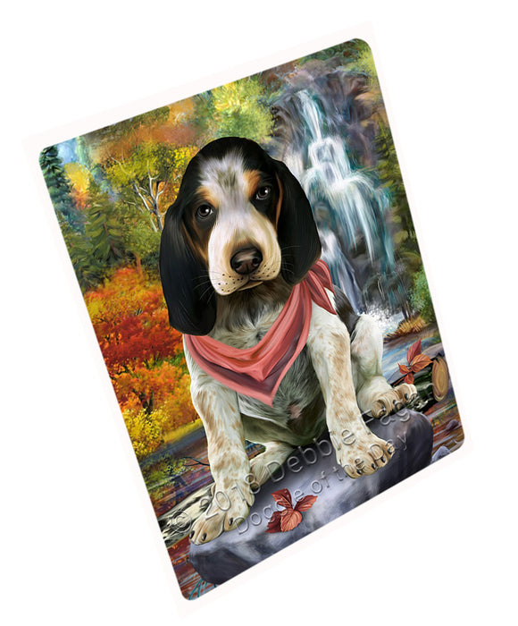 Scenic Waterfall Bluetick Coonhound Dog Magnet Mini (3.5" x 2") MAG59766