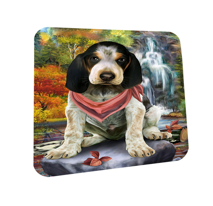 Scenic Waterfall Bluetick Coonhound Dog Coasters Set of 4 CST51798