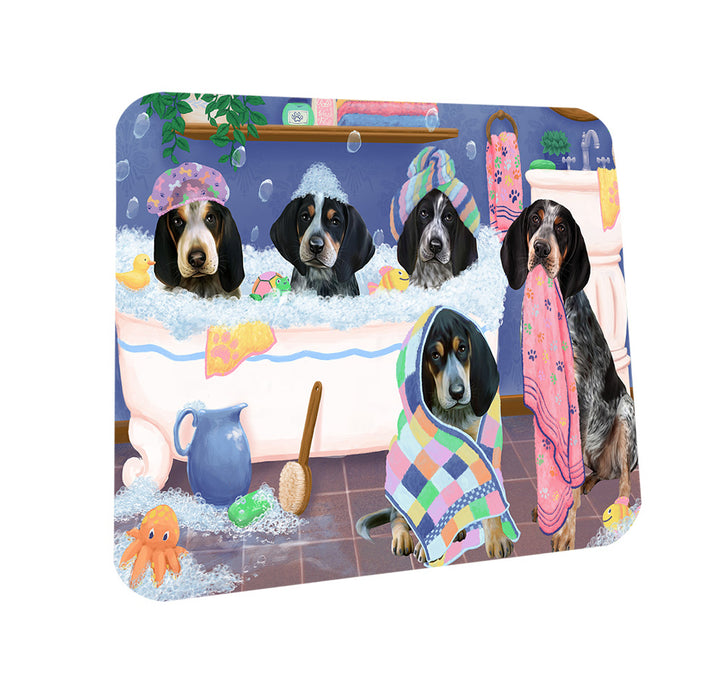 Rub A Dub Dogs In A Tub Bluetick Coonhounds Dog Coasters Set of 4 CST56727