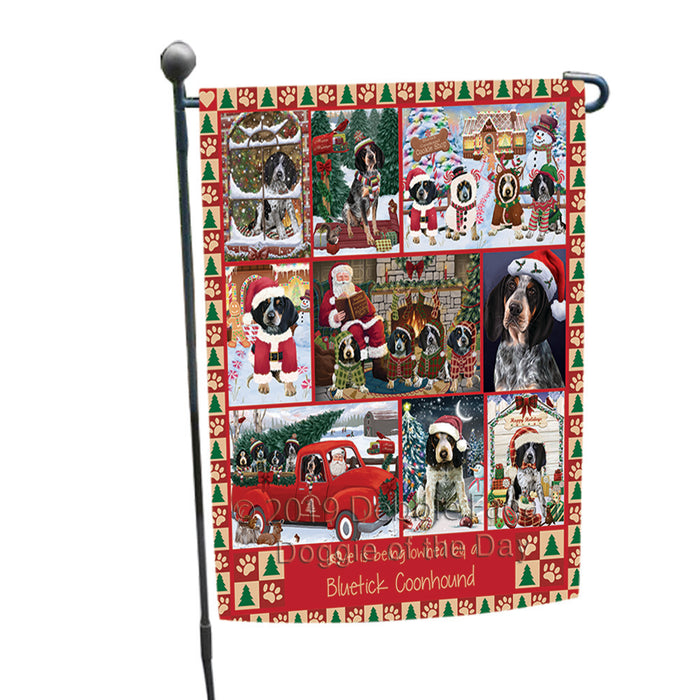 Love is Being Owned Christmas Bluetick Coonhound Dogs Garden Flag GFLG65876