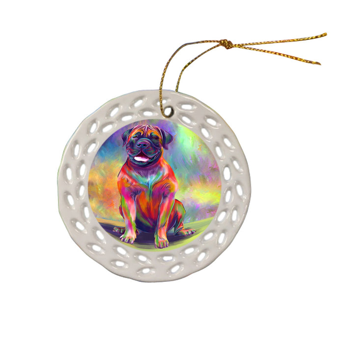 Paradise Wave Boerboel Dog Doily Ornament DPOR58383