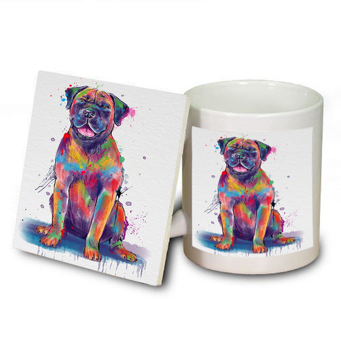 Watercolor Boerboel Dog Mug and Coaster Set MUC57532