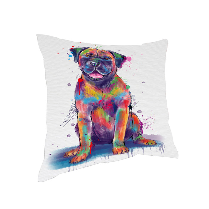 Watercolor Boerboel Dog Pillow with Top Quality High-Resolution Images - Ultra Soft Pet Pillows for Sleeping - Reversible & Comfort - Ideal Gift for Dog Lover - Cushion for Sofa Couch Bed - 100% Polyester
