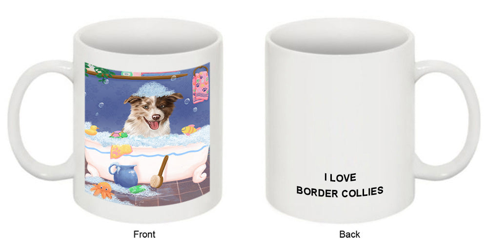 Rub A Dub Dog In A Tub Border Collie Dog Coffee Mug MUG52716