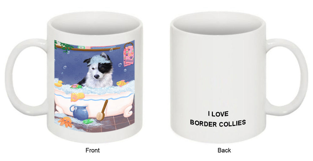 Rub A Dub Dog In A Tub Border Collie Dog Coffee Mug MUG52717