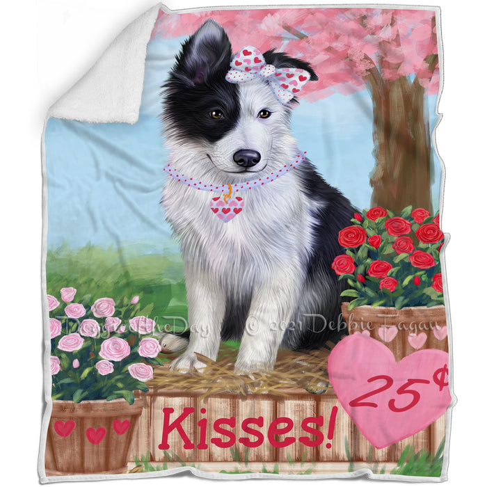 Rosie 25 Cent Kisses Border Collie Dog Blanket BLNKT122889