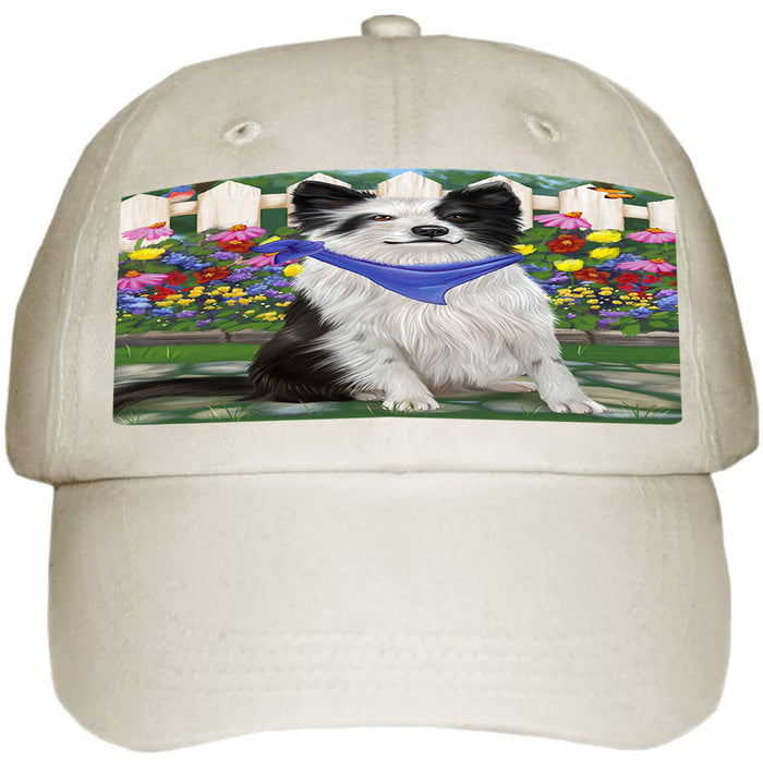 Spring Floral Border Collie Dog Ball Hat Cap HAT53127