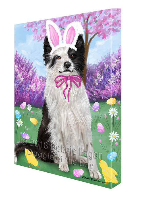 Border Collie Dog Easter Holiday Canvas Wall Art CVS57099