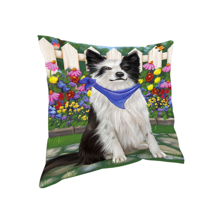 Spring Floral Border Collie Dog Pillow PIL55048
