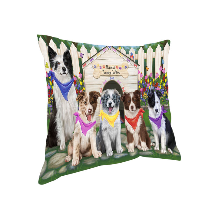 Spring Dog House Border Collies Dog Pillow PIL55052
