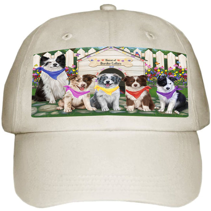 Spring Dog House Border Collies Dog Ball Hat Cap HAT53130