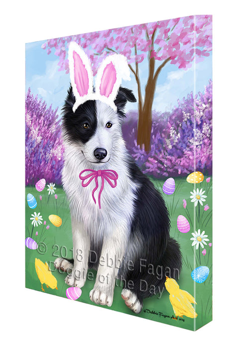 Border Collie Dog Easter Holiday Canvas Wall Art CVS57126