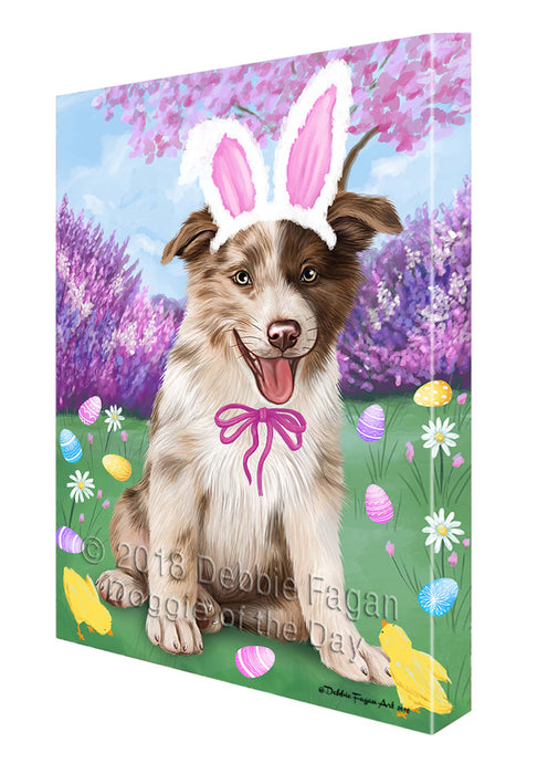 Border Collie Dog Easter Holiday Canvas Wall Art CVS57135