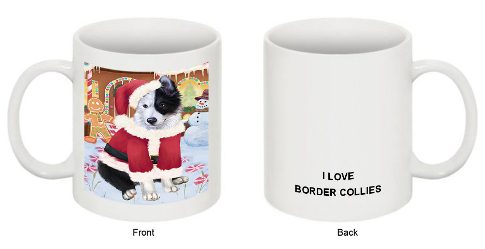 Christmas Gingerbread House Candyfest Border Collie Dog Coffee Mug MUG51600