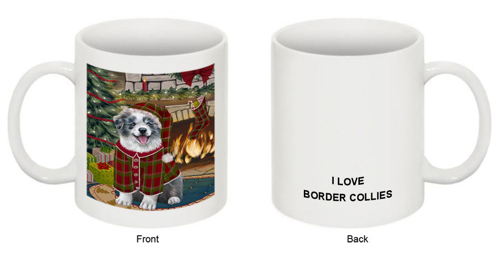 The Stocking was Hung Border Collie Dog Coffee Mug MUG50630
