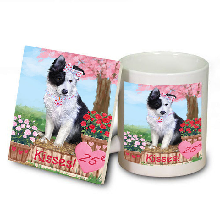 Rosie 25 Cent Kisses Border Collie Dog Mug and Coaster Set MUC55933