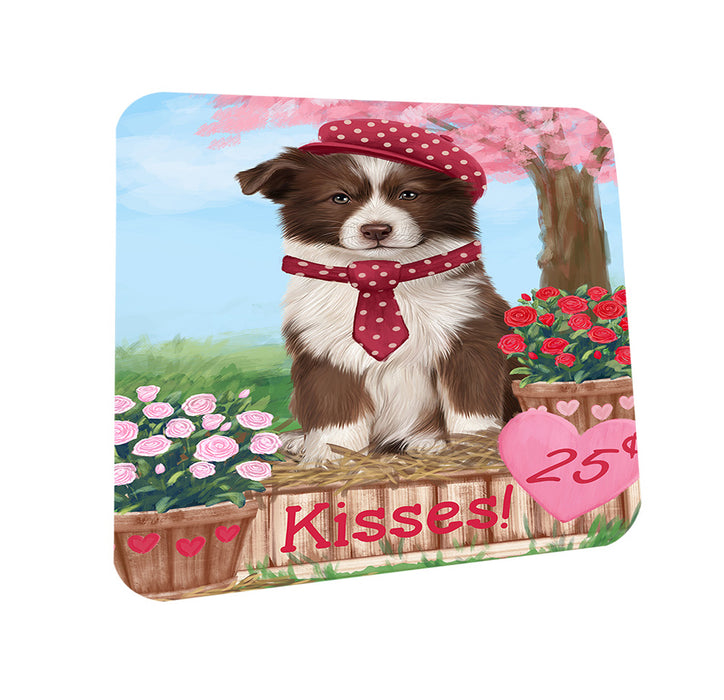 Rosie 25 Cent Kisses Border Collie Dog Coasters Set of 4 CST55900