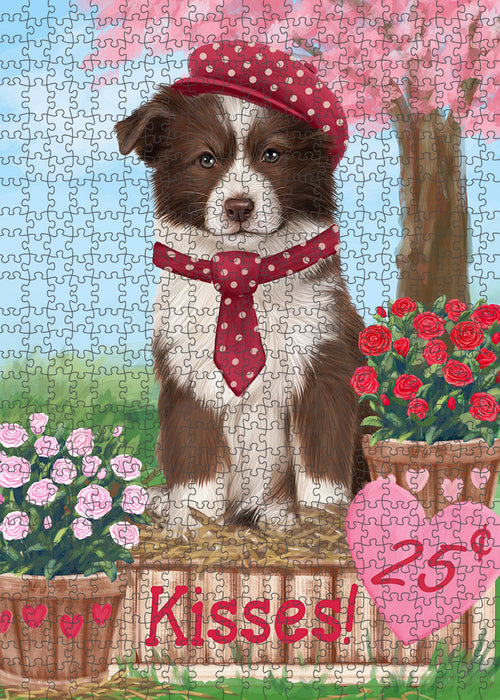 Rosie 25 Cent Kisses Border Collie Dog Puzzle with Photo Tin PUZL91972