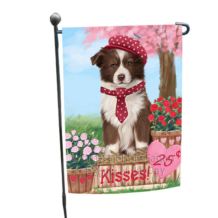 Rosie 25 Cent Kisses Border Collie Dog Garden Flag GFLG56490