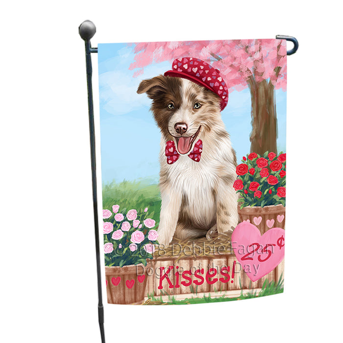 Rosie 25 Cent Kisses Border Collie Dog Garden Flag GFLG56491