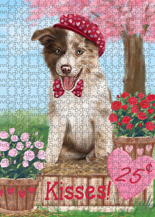 Rosie 25 Cent Kisses Border Collie Dog Puzzle with Photo Tin PUZL91976
