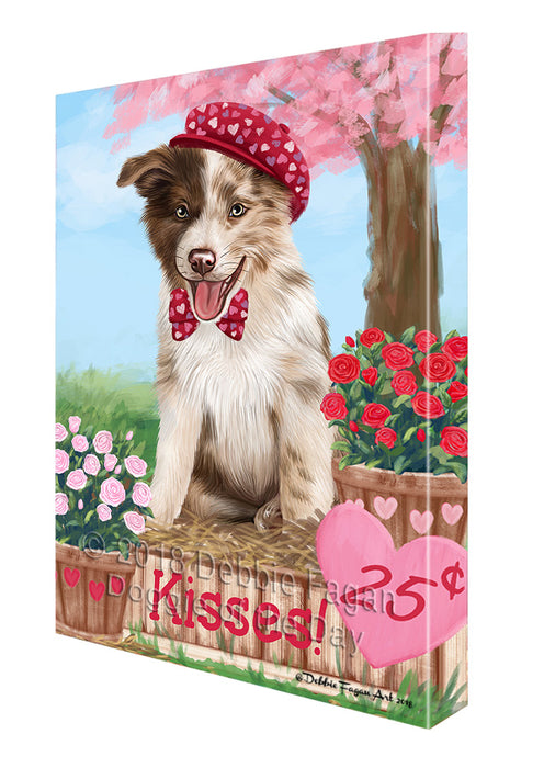 Rosie 25 Cent Kisses Border Collie Dog Canvas Print Wall Art Décor CVS125711