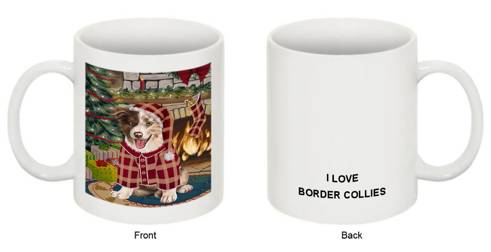 The Stocking was Hung Border Collie Dog Coffee Mug MUG50632