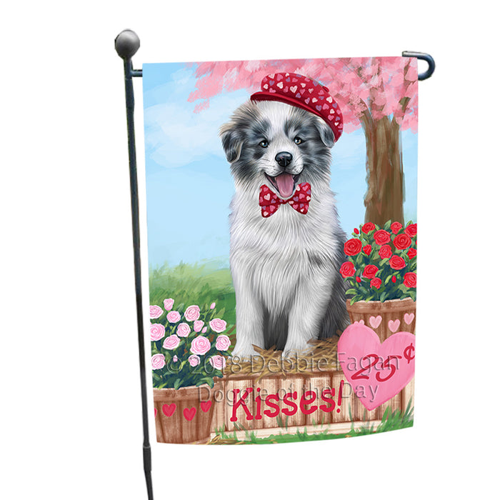 Rosie 25 Cent Kisses Border Collie Dog Garden Flag GFLG56492