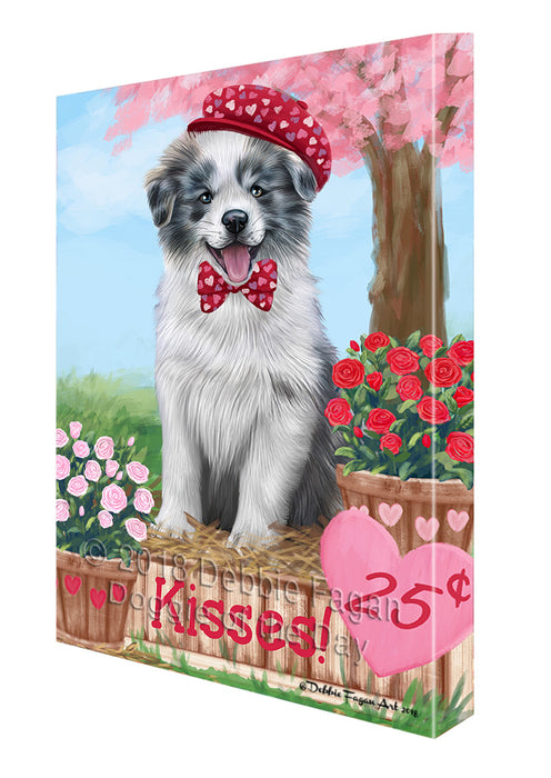 Rosie 25 Cent Kisses Border Collie Dog Canvas Print Wall Art Décor CVS125720
