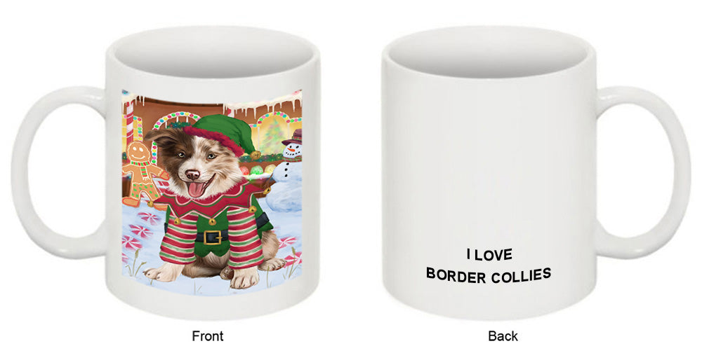 Christmas Gingerbread House Candyfest Border Collie Dog Coffee Mug MUG51603