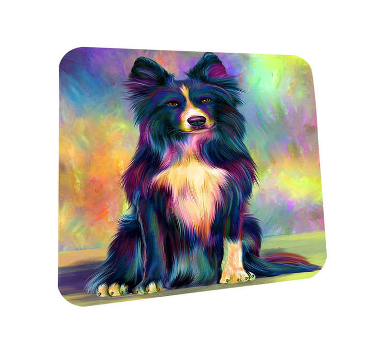 Paradise Wave Border Collie Dog Coasters Set of 4 CST56019