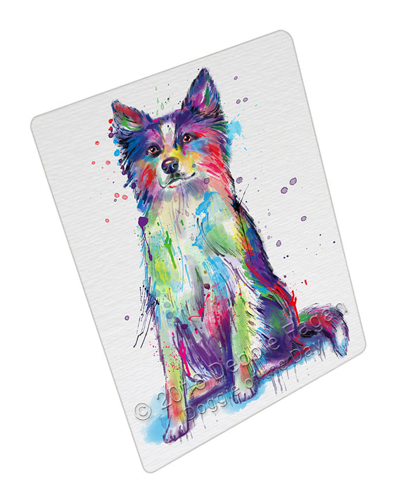 Watercolor Border Collie Dog Mini Magnet MAG76658