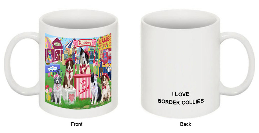 Carnival Kissing Booth Border Collies Dog Coffee Mug MUG51295