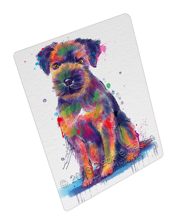 Watercolor Border Terrier Dog Refrigerator / Dishwasher Magnet RMAG110214