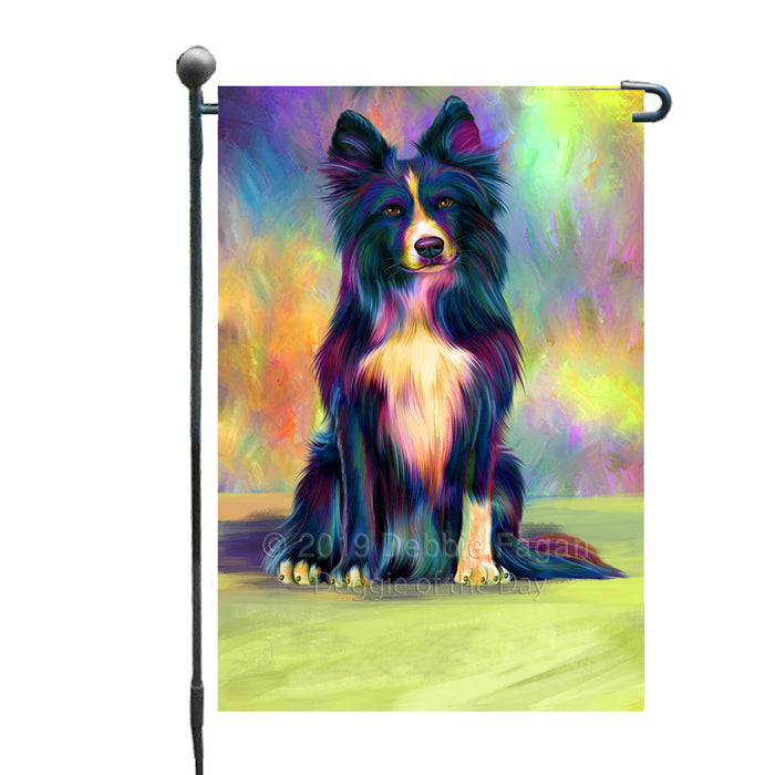 Personalized Paradise Wave Border Collie Dog Custom Garden Flags GFLG-DOTD-A60016