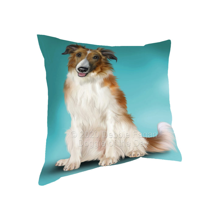 Borzoi Dog Pillow with Top Quality High-Resolution Images - Ultra Soft Pet Pillows for Sleeping - Reversible & Comfort - Ideal Gift for Dog Lover - Cushion for Sofa Couch Bed - 100% Polyester