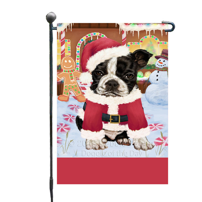 Personalized Gingerbread Candyfest Boston Terrier Dog Custom Garden Flag GFLG63967