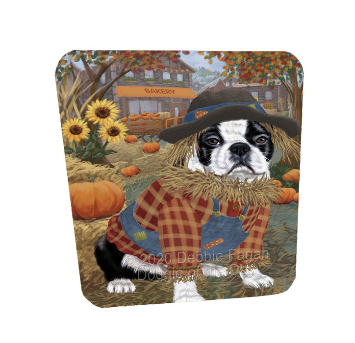 Halloween 'Round Town Boston Terrier Dogs Coasters Set of 4 CSTA57845