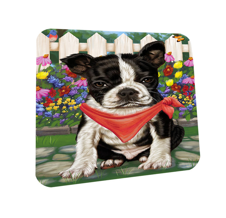 Spring Dog House Boston Terriers Dog Coasters Set of 4 CST49764